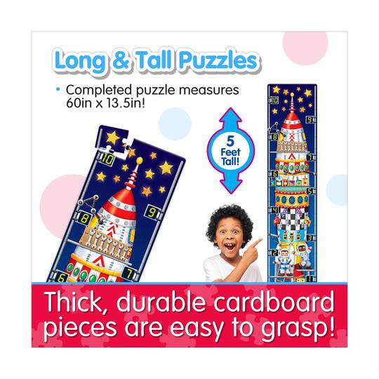 Long & Tall Puzzle - 123 Rocket Ship: 50+ Pcs